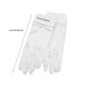 Women Bridal Elegant Wedding Short Gloves Mesh Satin Beaded Pearl Gloves Evening Dress Accessories