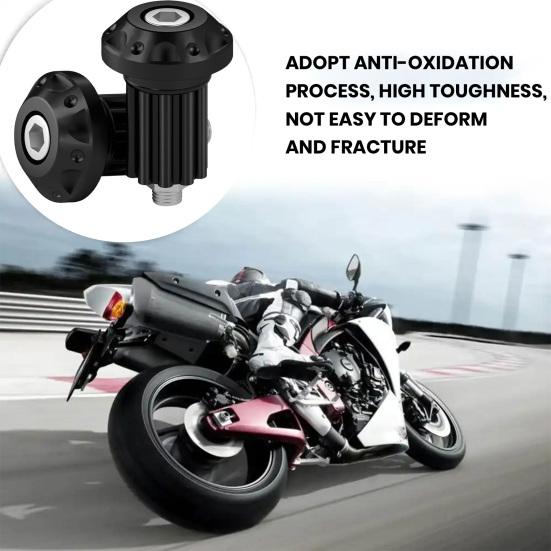 1 Pair Motorcycle Handlebar End CNC Aluminum Alloy Universal Motorbike Scooter Grip Handle End Plug Trim Cover Modification Accessories