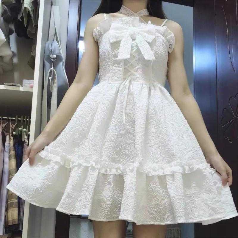 Прекрасное элегантное платье Лолиты на бретелях Платье Лолиты Платье JSK на бретелях Мягкое платье для девочек Женское модное повседневное платье Лолиты