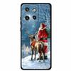 Christmas Cover For Motorola Moto G75 5G Black Silicone Cases TPU Santa Claus Christmas Tree Cover Deer For Moto G75 5G TPU case