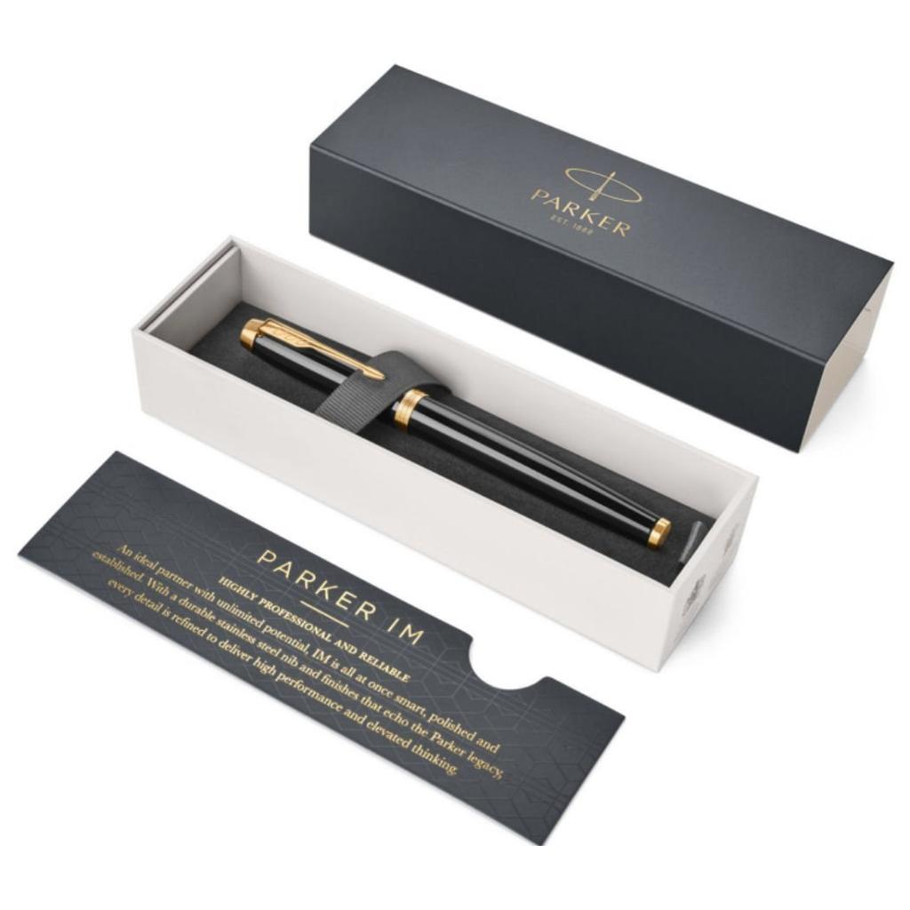Parker Fountain Pen F Fine Point IM Core Line Black GT 1975594 Regular Import 153mmx10mm Dual-use Approx.