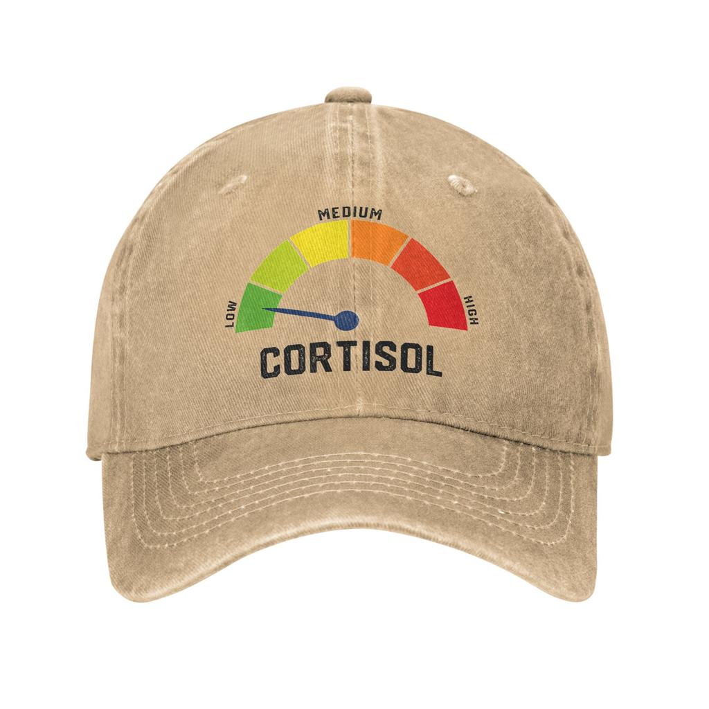 Low Cortisol Levels v Meme Sun Baseball Cap Unisex Unisex Custom Logo Trucker Hat Summer Camping Dropshipping Baseball Caps