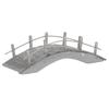 Mini Wooden Arch Bridge 1:12 Dollhouse Arc Bridge Miniature Landscaping Ornaments with Railings