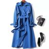 Trench Coat Women In the Long Section of the Spring and Fall New Korean Version of the Large Size Coat Over the Knee Jacket