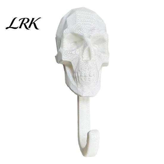 Прочный PLA Крючок-Вешалка в виде Черепа, Настенный Крючок, 3D-Печатный Готический Декоративный Клейкий Ключ, Уникальный Держатель для Крючка Полотенца в Ванной, Настенный Органайзер для