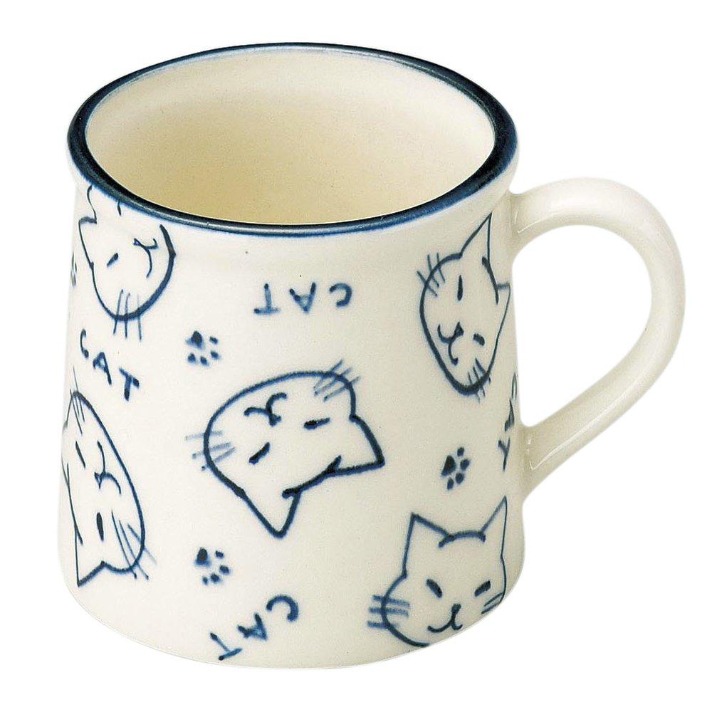 Кружка Banko Ware "Идеально для завтрака", КОТ, Сделано в Японии, 14255