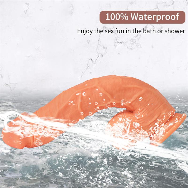 Women's Oversized Dildo Silicone Sucker Manual Double Layer Oversized 35cm Super Soft Adult Products