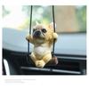 Bulldog Car Pendant Rearview Mirror Cute Puppy Small Fresh DIY Jewelry Car Accessories Interior Creative Adorns Decoration Decor