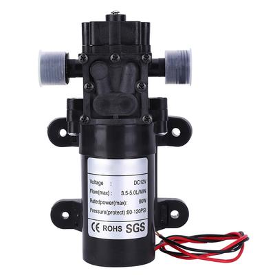 Мини-мембранный насос с обратным потоком, самовсасывающий, DC12V, FL3210H, 80 Вт, 1/2 дюйма, правый выход воды