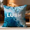 Fashion L-Llushed Cushion Cover Soft Washable Pillow Case Multi-Scene for Couch Bed Travel Office Use