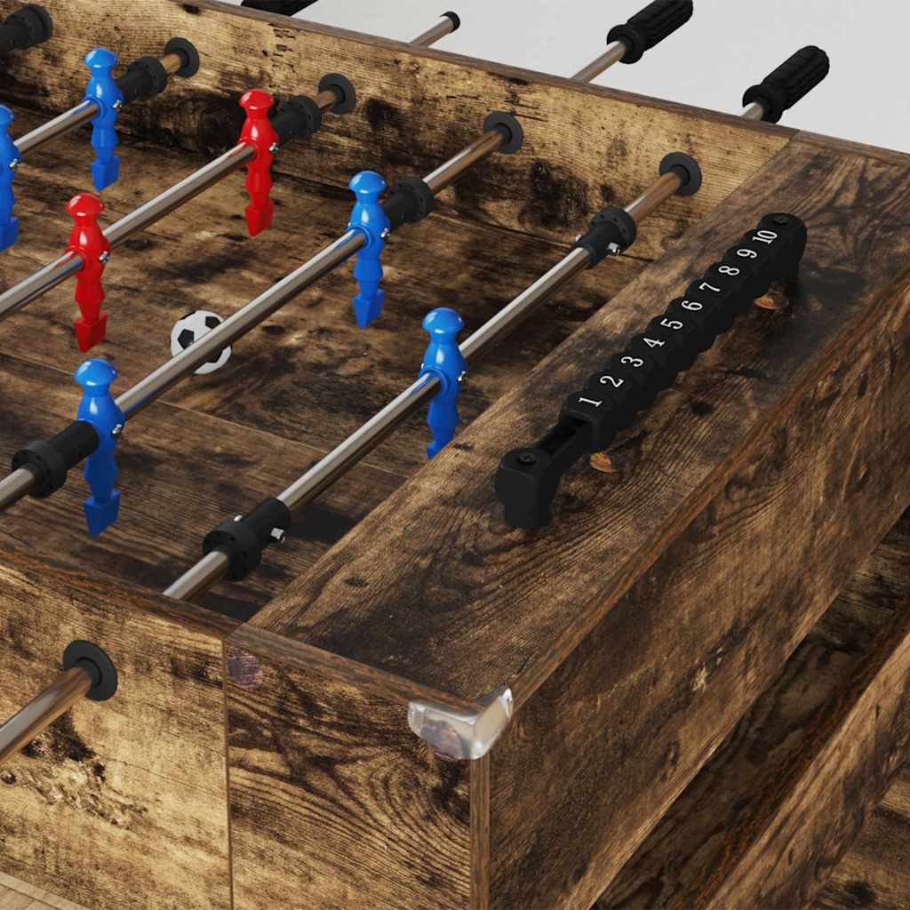Table Football Table Smoked Oak 125 x 60.5 x 80 cm