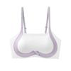 Тонкий тренировочный бюстгальтер для девочек-подростков в период полового созревания, Спортивный топ-жилет с фиксированной чашкой, Бесшовный, Без косточек, Для учеников средней и старшей школы