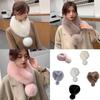 Furry Furs Warm Scarf for Winter Decorative Neck Gaiter Faux Furs Shawl Adult Teens Warm Neckwear Winter Thick Scarf