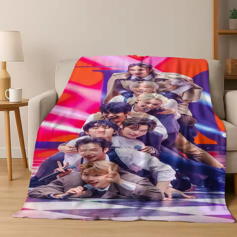 Последняя K-pop звезда Stray Kids Фланелевое одеяло Мягкое теплое плед для спальни гостиной кровати путешествия кемпинга пикника Подарок