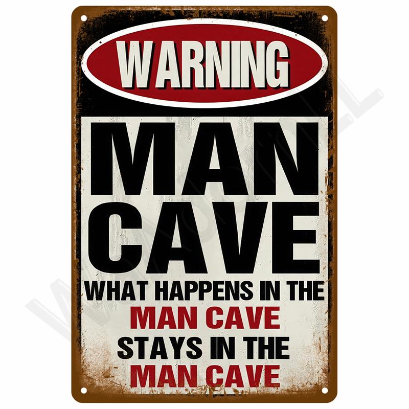 Винтажная металлическая пластина Жестяная табличка Тарелки Бар Ретро Металлическая вывеска Настенное искусство Мурал Эстетичные предметы декора для комнаты дома Постер Украшение для гаража