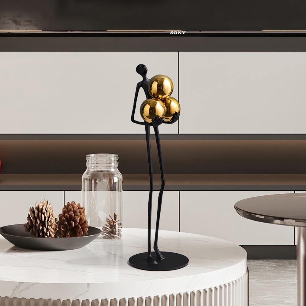 Elegant Room Ornaments for Nordic Home Decor Floor Ball Figures Sculpture Living Room Decoration Sculptures Decorative Statues