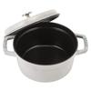 Staub Pico Cocotte круглый 20 см горшок для кампани эмалированный горшок Rund Brater blanco trufa горшок посуда кухонная утварь [Staub Pot] (Белый трюфель)