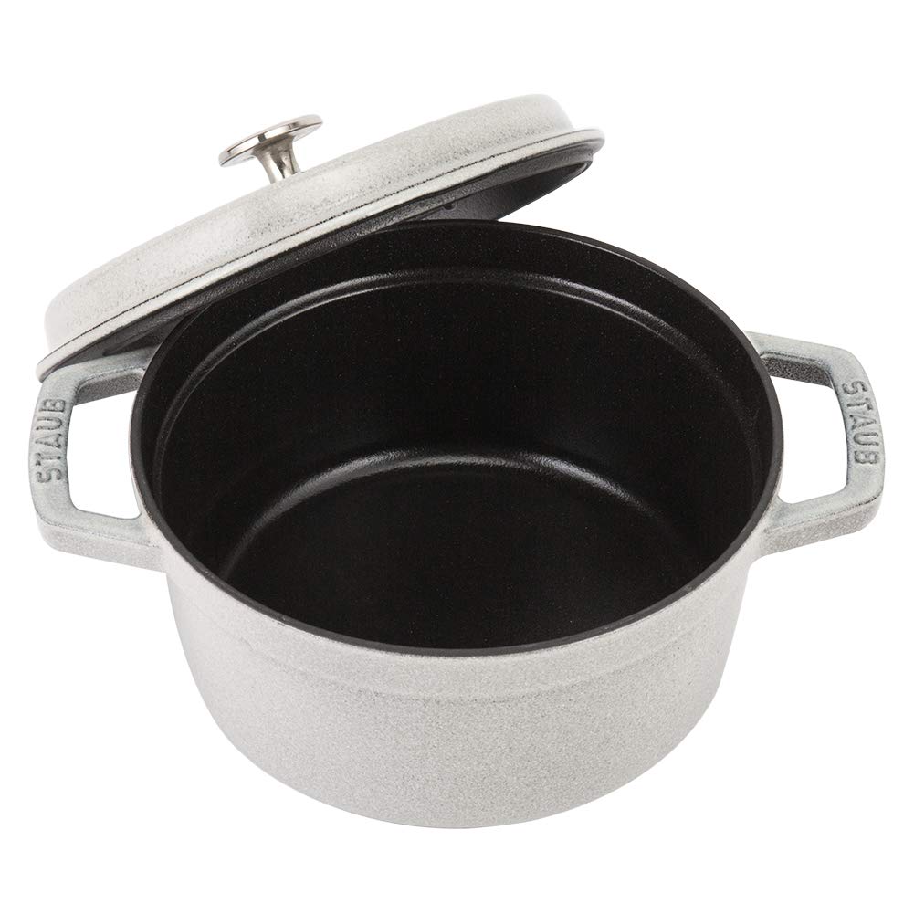 Staub Pico Cocotte круглый 20 см горшок для кампани эмалированный горшок Rund Brater blanco trufa горшок посуда кухонная утварь [Staub Pot] (Белый трюфель)