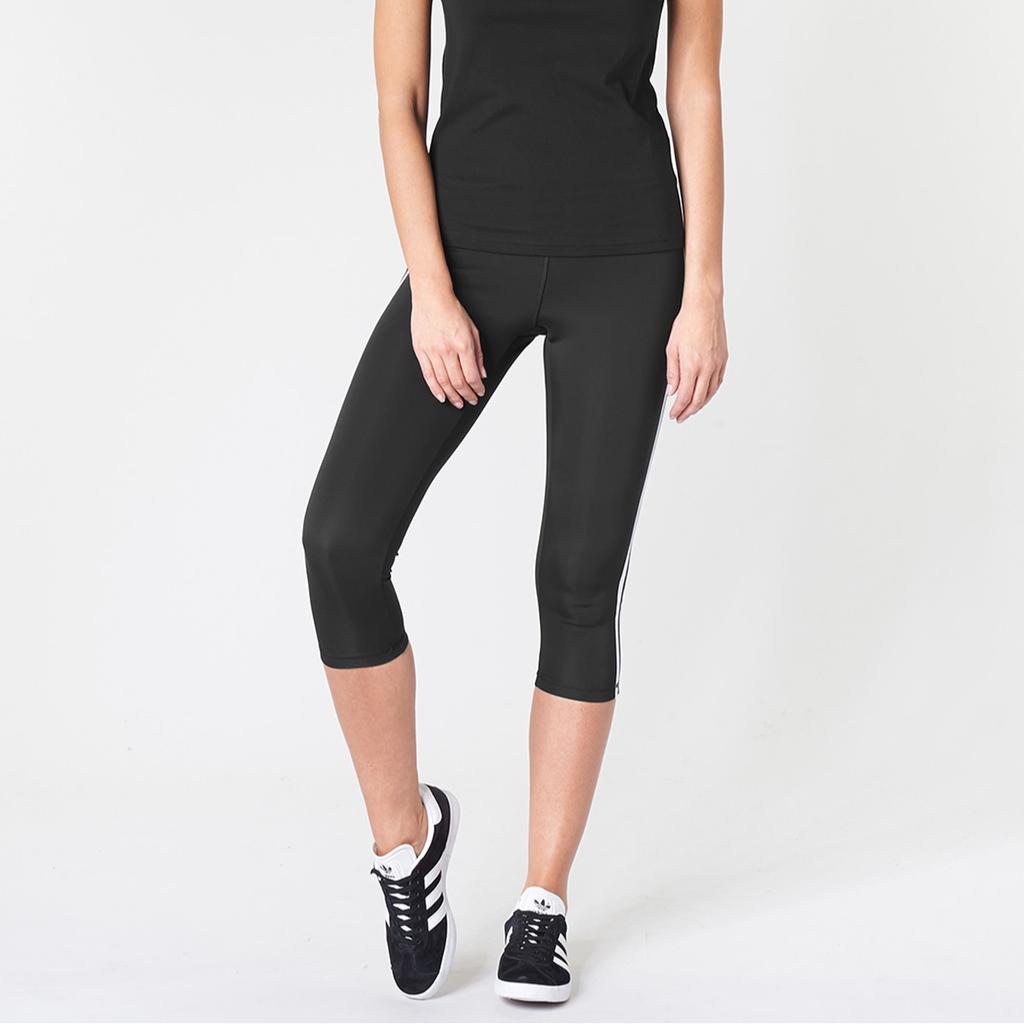 adidas W D2M 3S 34 Tig Training Sports Knitted Tight Брюки женские низ черный DU2043