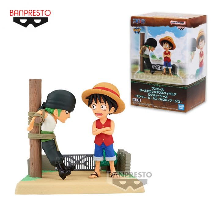 Banpresto One Piece Log Story Monkey Luffy Roronoa Zoro Bandai Spirits World Collectable Figure D. &