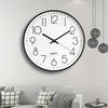 Silent Quartz Clock Battery Operated Wall Mounted Clock Minimalist Hanging Clock  For Office Wall