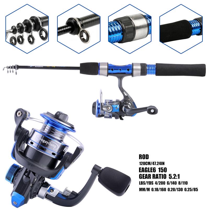 Набор удочек для зимней рыбалки, легкая удочка из углеродного волокна и мини-ультрагладкая рыболовная катушка, рыболовные снасти