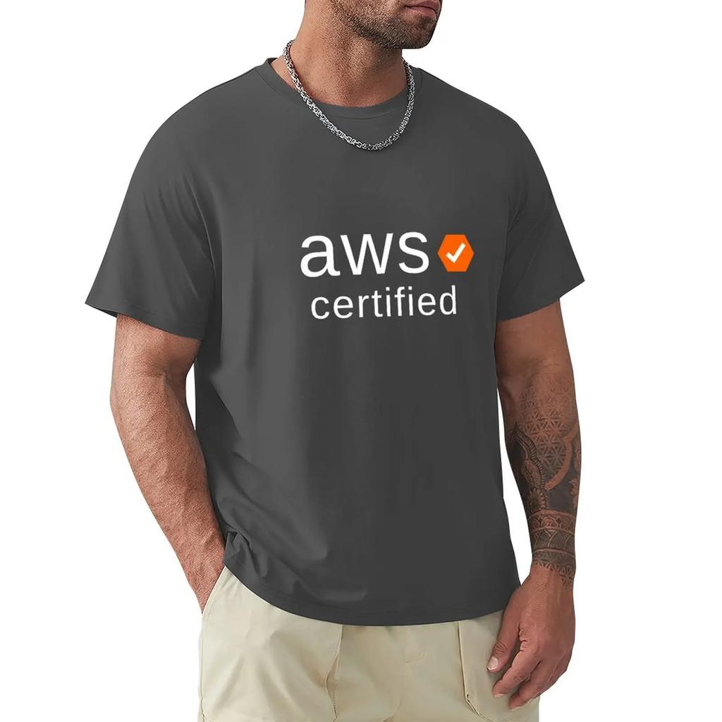 Сертифицированный разработчик AWS Футболка кавайная одежда быстросохнущая рубашка мужские футболки с принтом