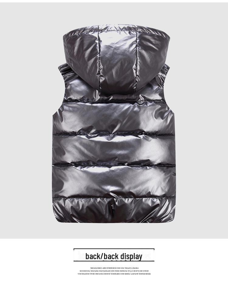 Matching Parent-Child Cotton Vest: Winter Shiny Waistcoat, Garden Uniform, Workwear, Class Uniform with Logo Printing