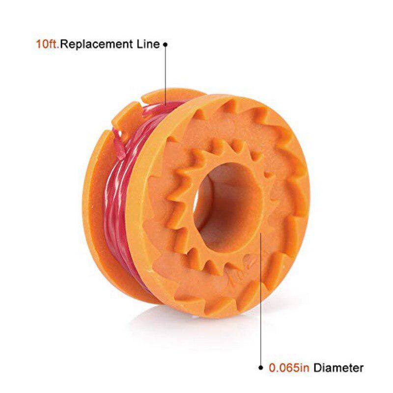 Катушка триммера для струны WORX WA0010 0,065 дюйма, леска с автоматической подачей, одиночный пожиратель сорняков