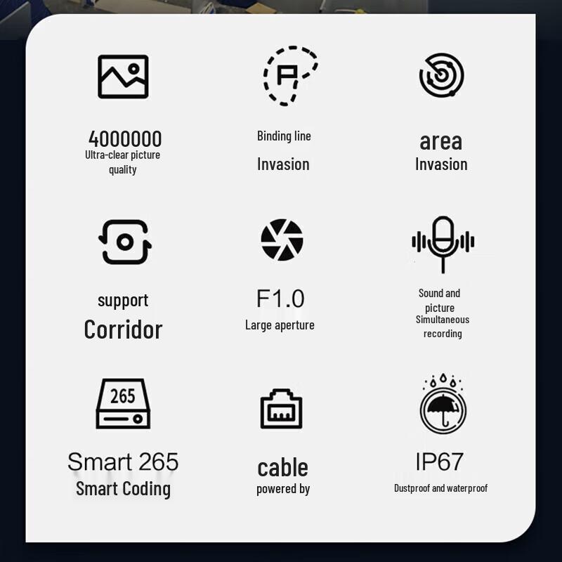 Dahua 4 Мп Full-Color Starlight PoE IP-камера-пуля CN-вилка (адаптер в комплекте)