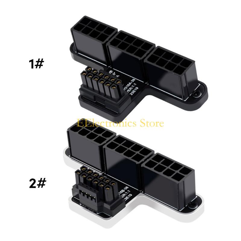 B03C ATX3.0 12VHPWR 12Pin+4Pin to 3x8Pin 600W Power Adapter 3x8P to 12+4P forGPU Card