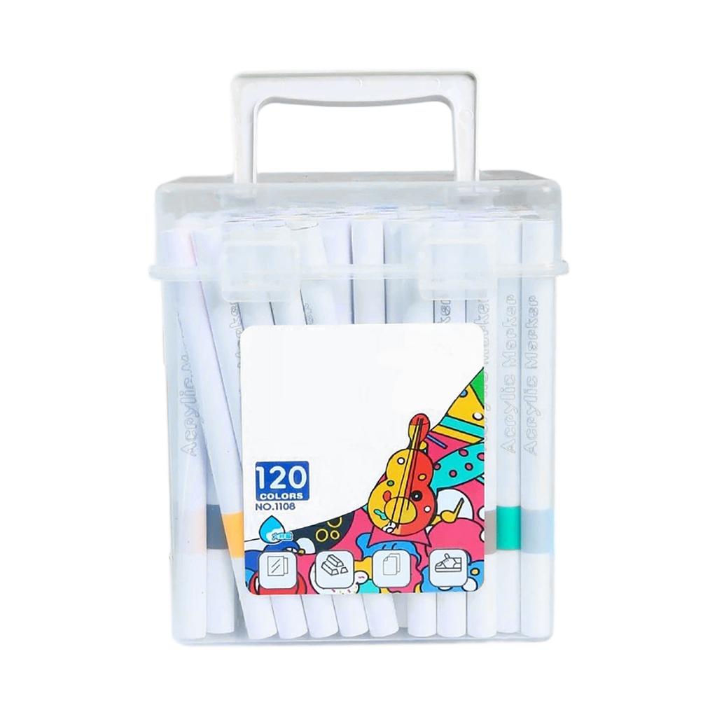 24/36/48/60/80/100/120ml Acrylic Paint Markers Art Drawing Pens Set