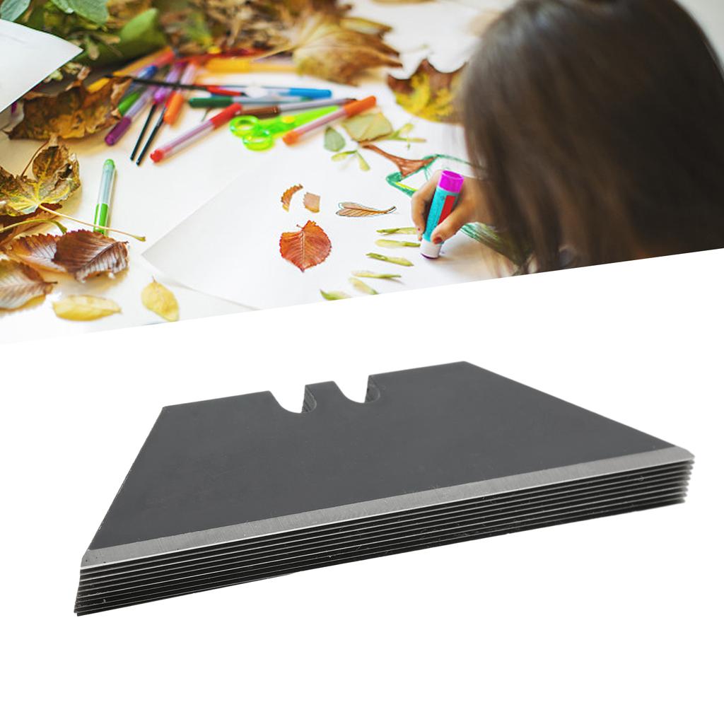 Набор из 30 трапециевидных лезвий, сменное лезвие, художественный резак, многофункциональный инструмент для резки лезвий из углеродистой стали 60#