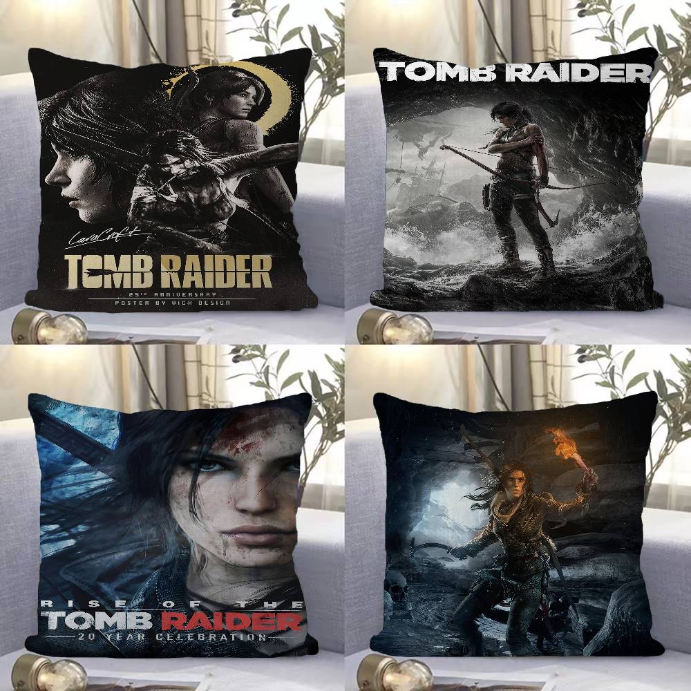 Hot Vedio Game Tomb Raider Pillow Cover For Bedroom Room And Living Room Sofa Decorative Cushion Cover