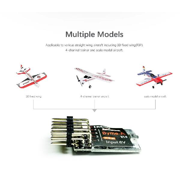 Radiolink Byme-A / Byme-D Fixed Wing Flight Controller Gyroscope Self-stabilizing Balance For 3D Fixed Wing 4CH Trainer