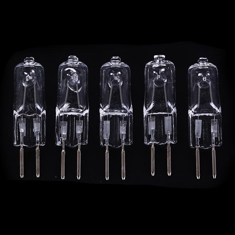 5Pcs 220V G5.3 35W/50W Base Halogen Jc Type Bulbs Light Lamp Bulb Yellow Light