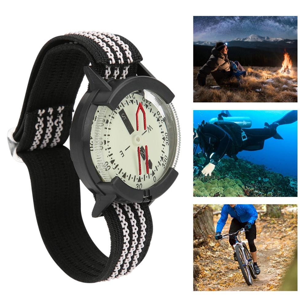 Pressure Resistant Waterproof Compass Wrist Strap Type Navigation Compass Dive Compass  Hiking