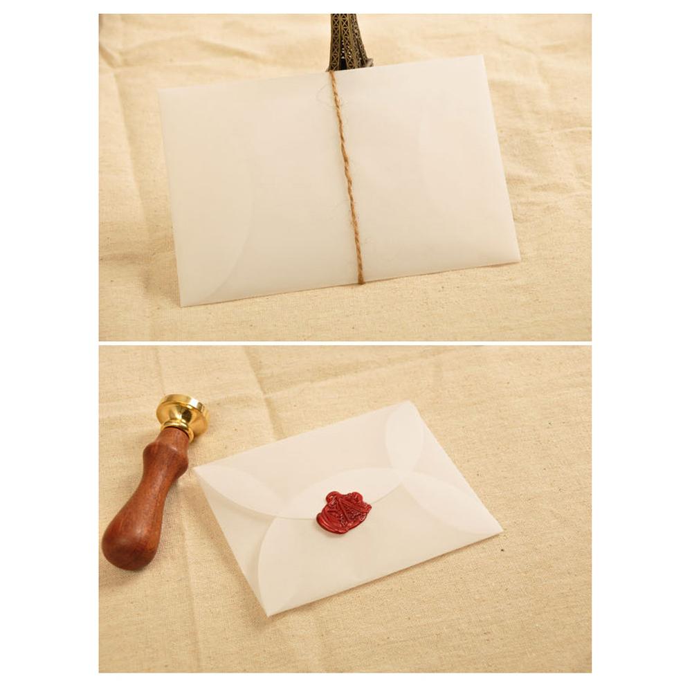 Postcard White For Card Sulfuric Acid Paper Envelopes For DIY Semi-transparent Paper Envelopes
