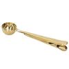 Coffee Spoon Sealing Clip 2 in 1 Stainless Steel Tight Sealing Deepen Design Convenient Practical Coffee Drinking Tools