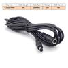 Female To Male Plug CCTV DC Power Cable Extension Cord Adapter 12V Power Cords 5.5x2.1mm Camera Power Extension Cord