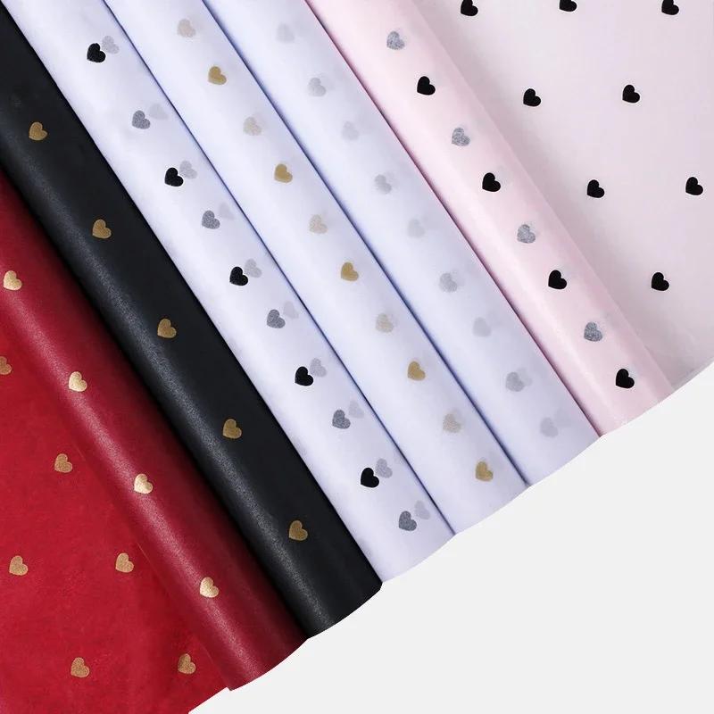 Упаковочная бумага ручной работы своими руками, ручная работа, узор «звезда, любовь, точки», папиросная бумага, 7 листов/партия, упаковочная бумага для цветов