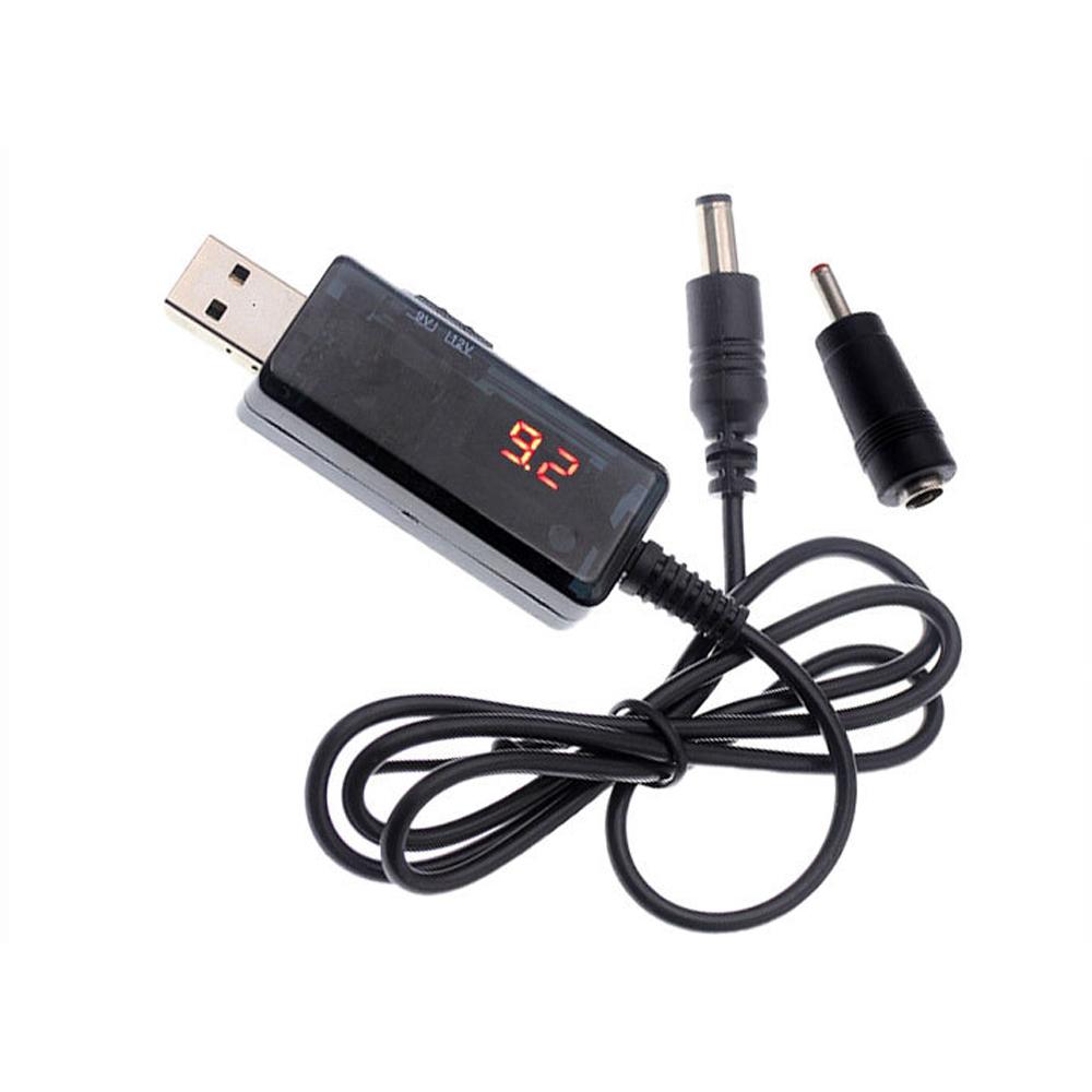 USB-кабель повышающего преобразователя 5 В постоянного тока в 9 В, 12 В, повышающий кабель питания с разъемом постоянного тока 5,5x2,1/2,5 мм 3,5x1,35 мм