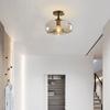 Современный светодиодный стеклянный потолочный светильник Минималистский Гардероб Балкон Спальня Столовая Освещение Прихожая Лампа Внутреннее освещение