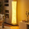 Soft Light Floor 60 Inch Simple Design Modern 3 Color Lighting Remote Control LED Lamp with Tyvek Fabric Adjustable Brightness for Living Room Bedroom