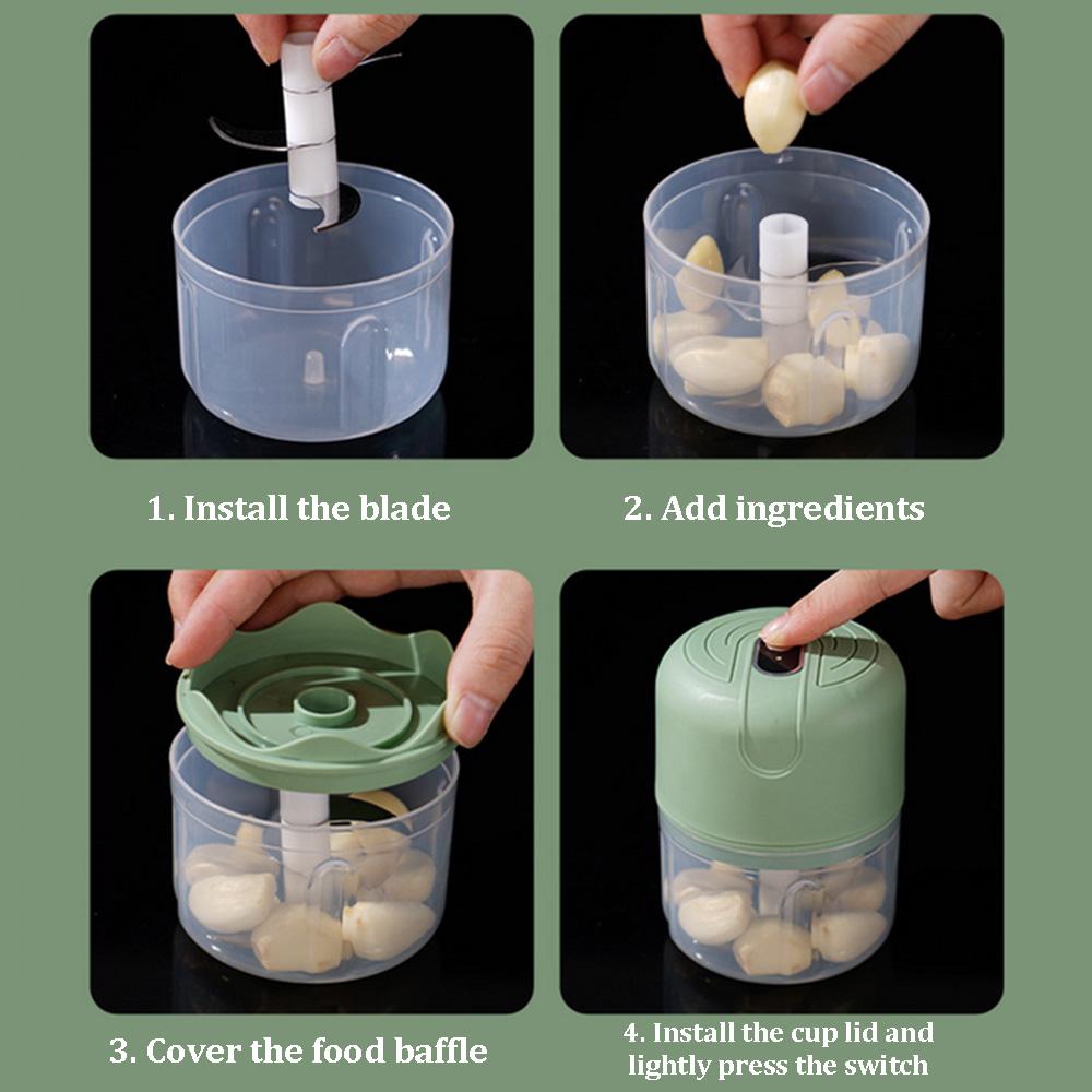 100/250 мл Мини USB Беспроводной Чеснокомалка Пресс Мясорубка Овощной Чили Мясорубка Кухонные Принадлежности