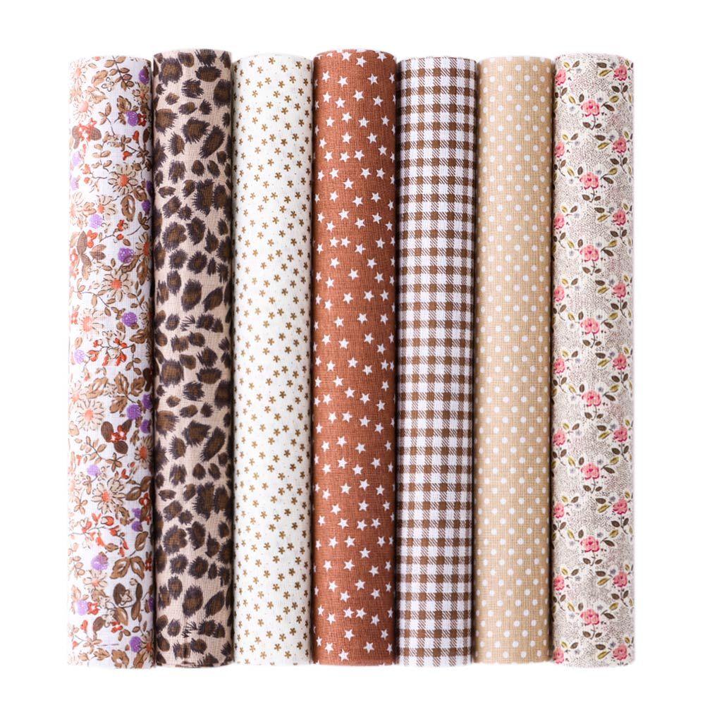 7 шт. Одежда Ручной работы Хлопковая ткань Винтажная ткань Лоскутная ткань Материал Шитье Цветочный принт
