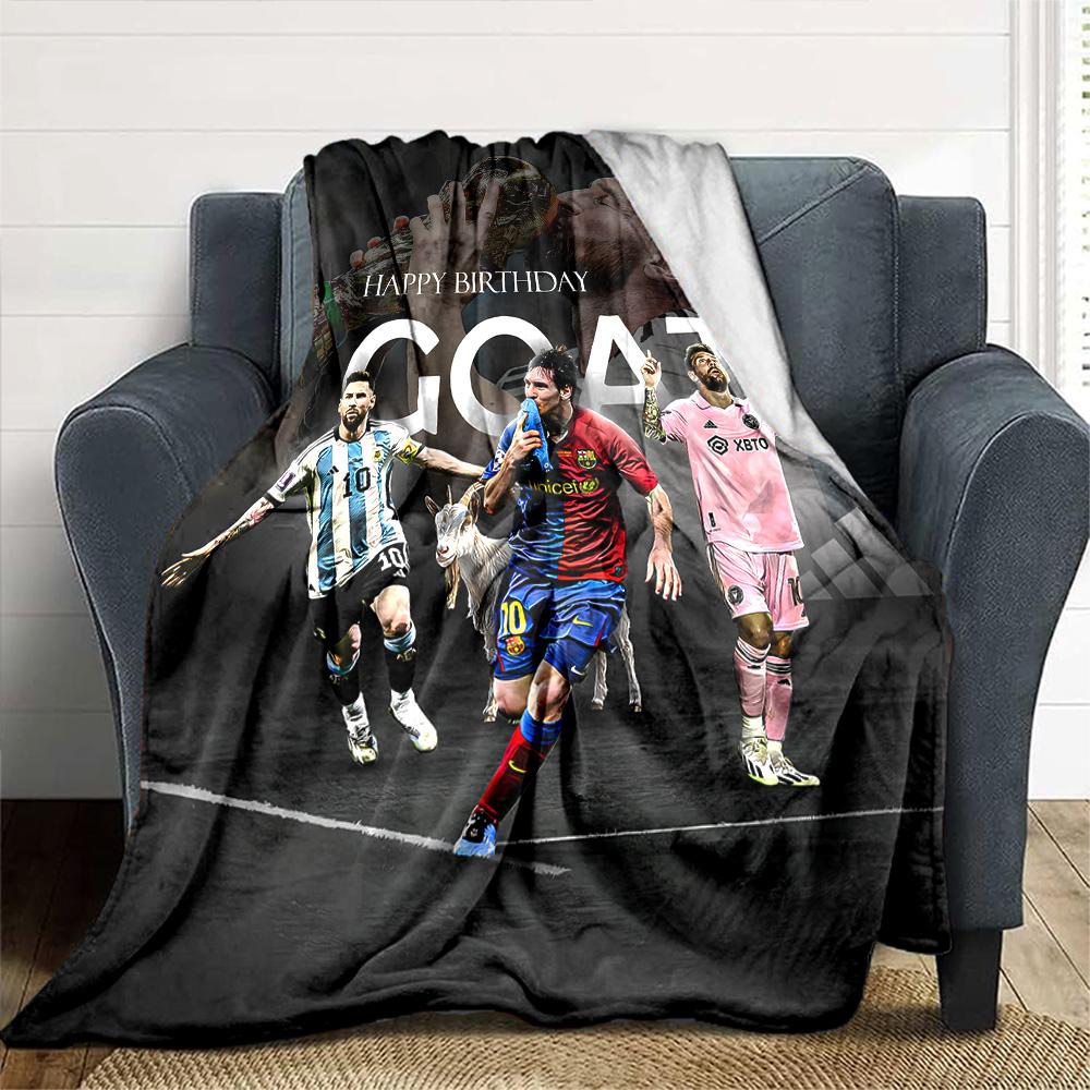 Goat Birthday Celebration Blanket Comfortable Great for Office Chair Sofa Seaside for All Seasons Playful Design