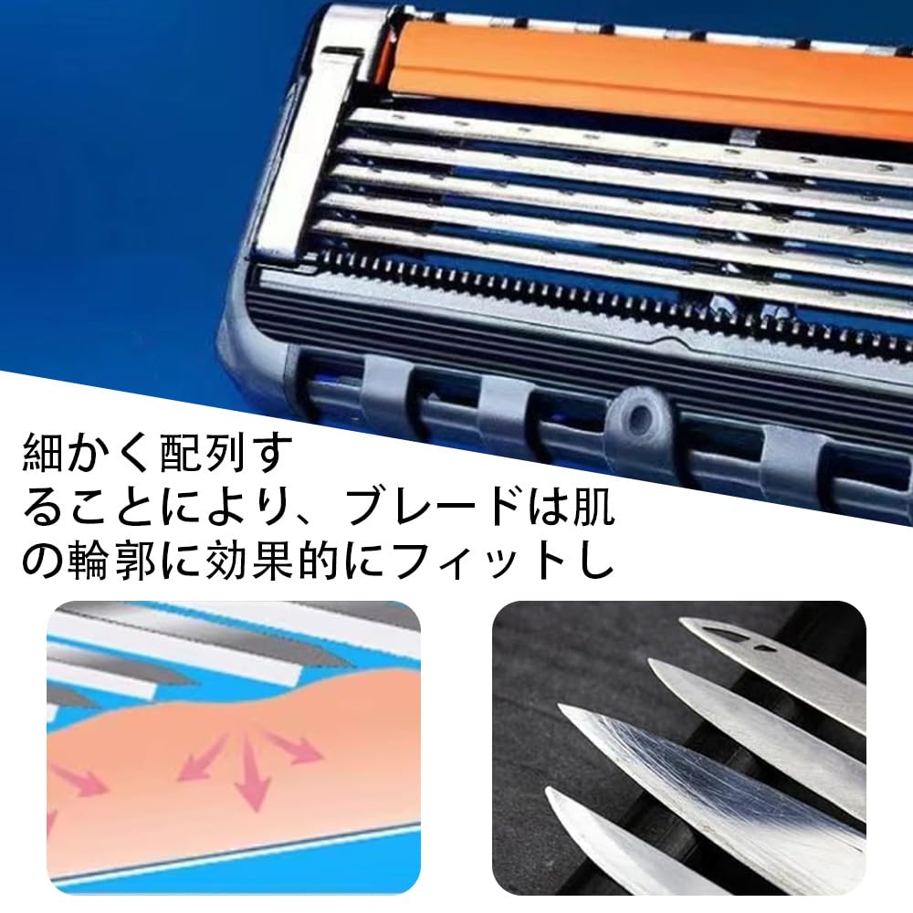 XINTONG Сменные лезвия для бритвы Gillette ProGlide Fusion, совместимые с Gillette ProGlide Fusion (12-пак) - Лезвия с 5 лезвиями, бритвы.