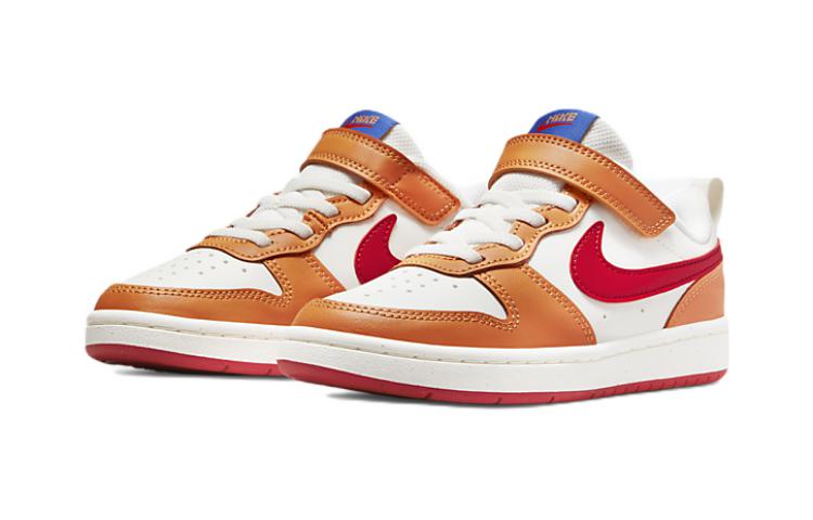 Nike Кроссовки Court Borough Low 2 Белый/Горячий Карри (PS)