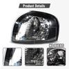 For 1999-2006 VOLVO S80 Front Bumper Corner Lamp Turn Signal Lights (Without Bulb) 30698427 30698428